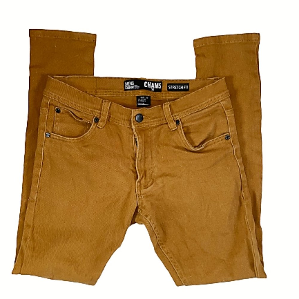Men 30 W 28 L CHAMS Sienna Brown Skinny Jeans!